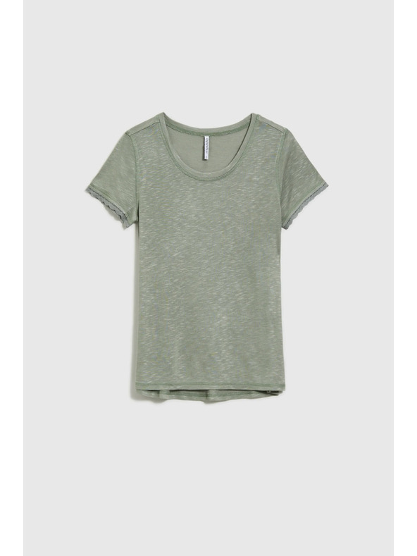 Moodo Bluza s kratkim rukavima maslinasta Moodo