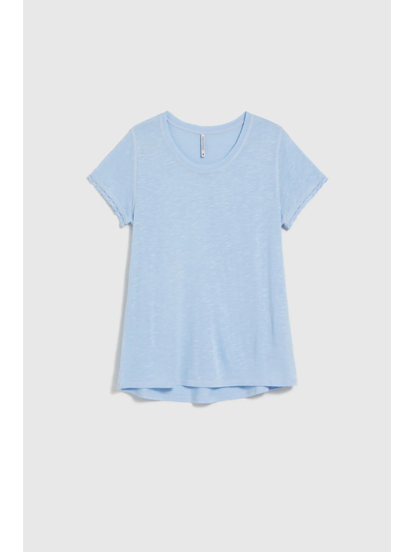 Moodo Svijetlo plava bluza s okruglim izrezom Moodo