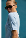 Moodo Svijetlo plava pamučna majica Moodo
