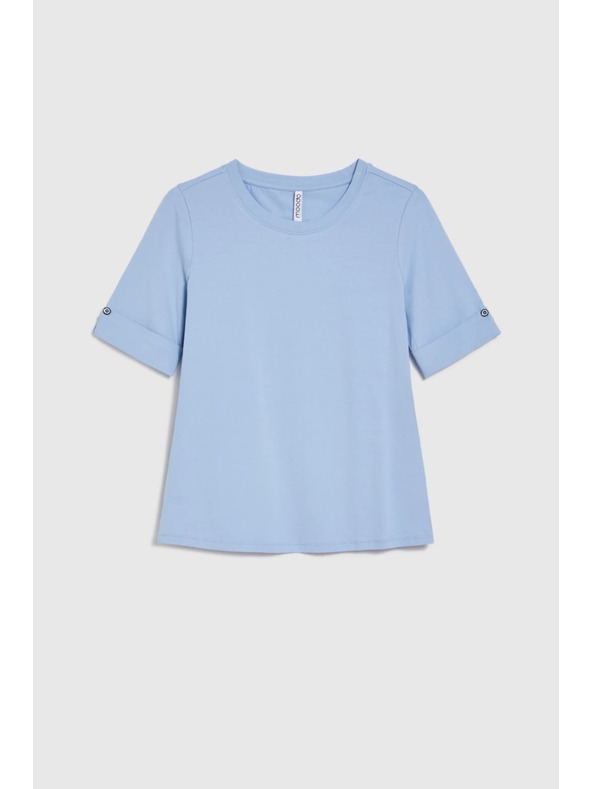 Moodo Svijetlo plava pamučna majica Moodo