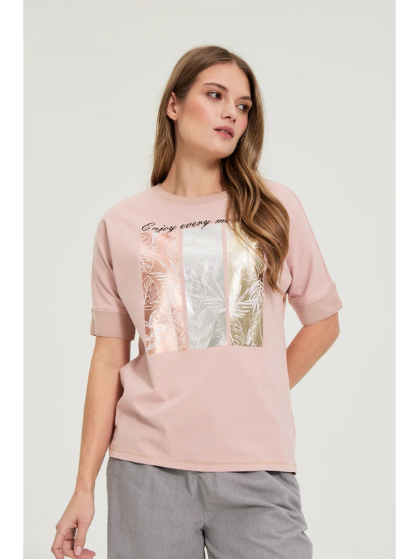 Moodo Pamučna bluza s printom Moodo