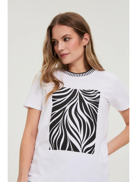 Moodo Bijela majica s printom Moodo