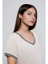 Moodo Bijela pamučna bluza Moodo