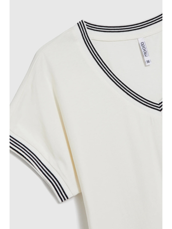 Moodo Bijela pamučna bluza Moodo