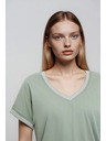Moodo Maslinasta pamučna bluza Moodo