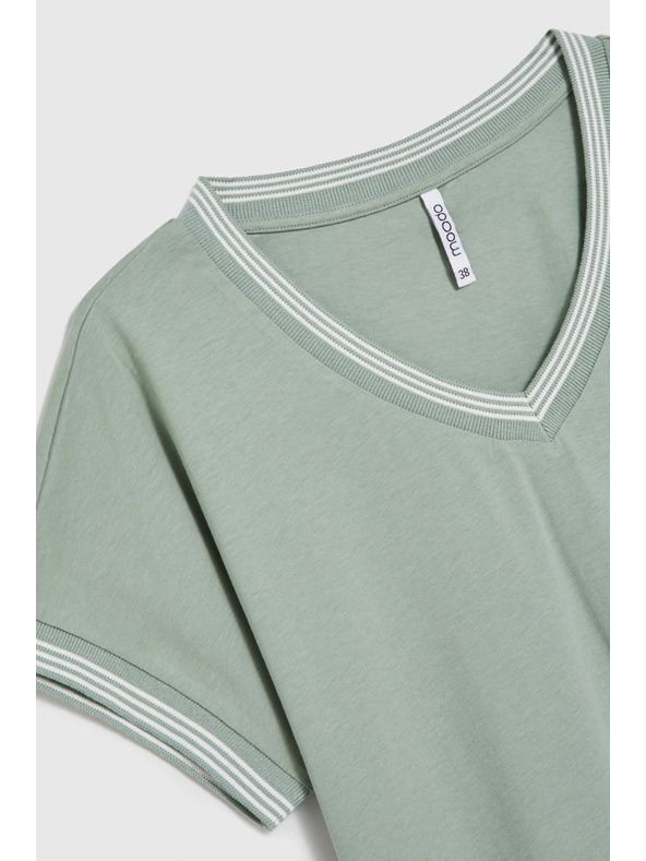 Moodo Maslinasta pamučna bluza Moodo