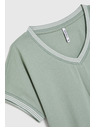 Moodo Maslinasta pamučna bluza Moodo
