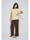 Moodo Žuta bluza s dekorativnim gumbima Moodo