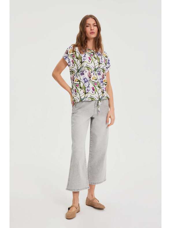 Moodo Bijela cvjetna bluza Moodo