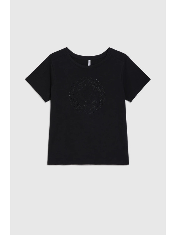 Moodo Crna bluza s džepovima Moodo