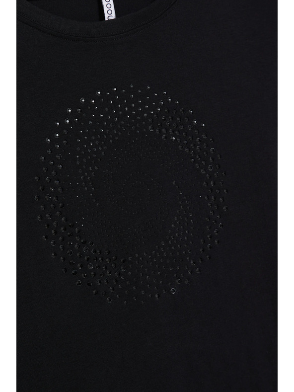 Moodo Crna bluza s džepovima Moodo