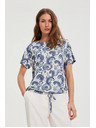 Moodo Top s paisley uzorkom bijeli Moodo
