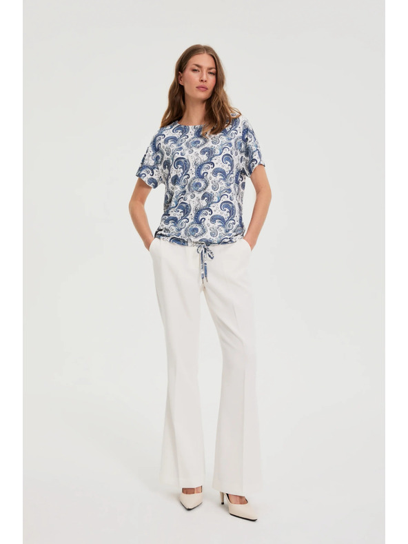 Moodo Top s paisley uzorkom bijeli Moodo