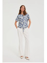 Moodo Top s paisley uzorkom bijeli Moodo