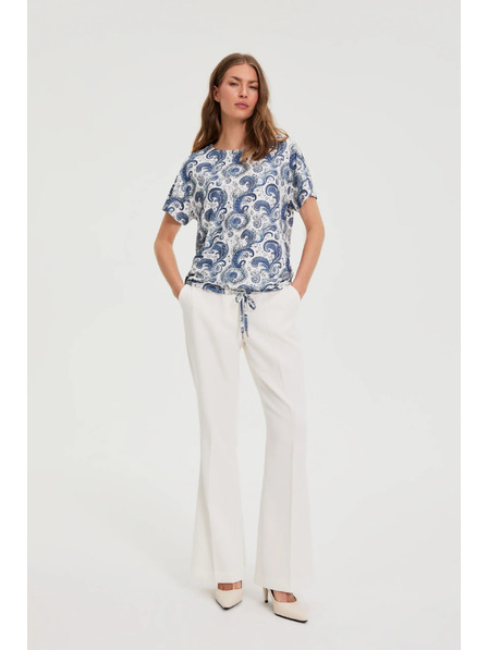 Moodo Top s paisley uzorkom bijeli Moodo