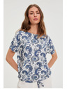 Moodo Top s paisley uzorkom bijeli Moodo