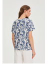 Moodo Top s paisley uzorkom bijeli Moodo