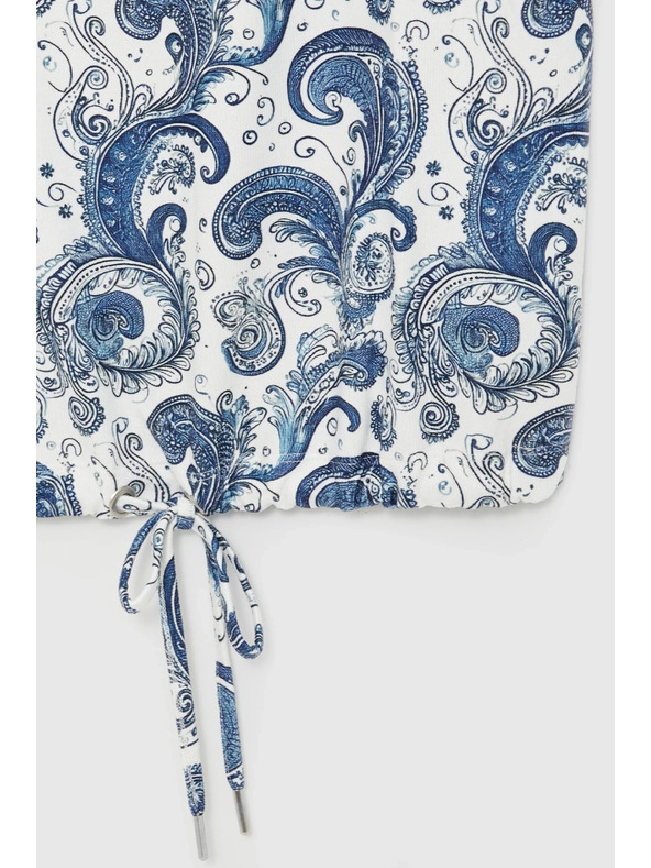 Moodo Top s paisley uzorkom bijeli Moodo