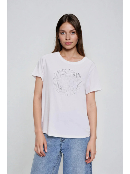 Moodo Bijela bluza s džepovima Moodo