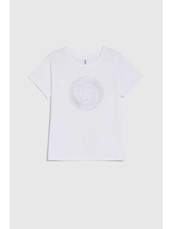 Moodo Bijela bluza s džepovima Moodo