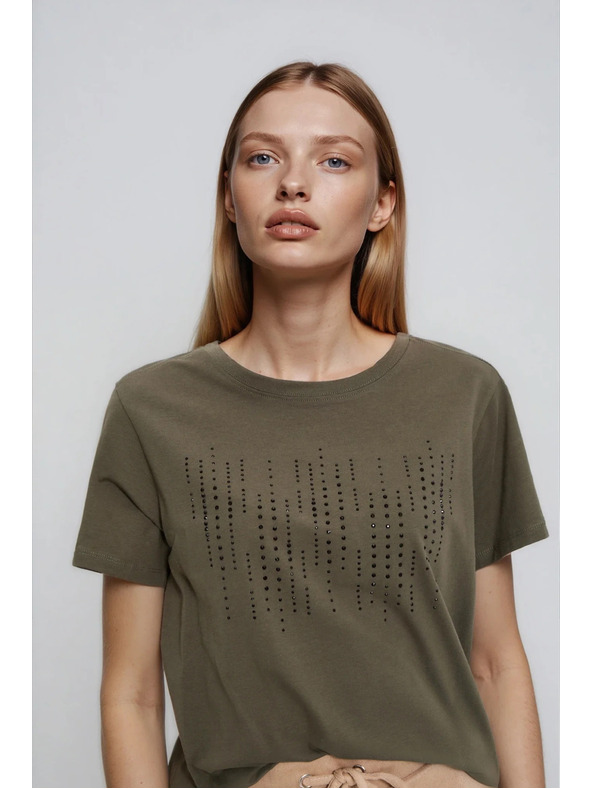 Moodo Maslinasta bluza s džepovima Moodo