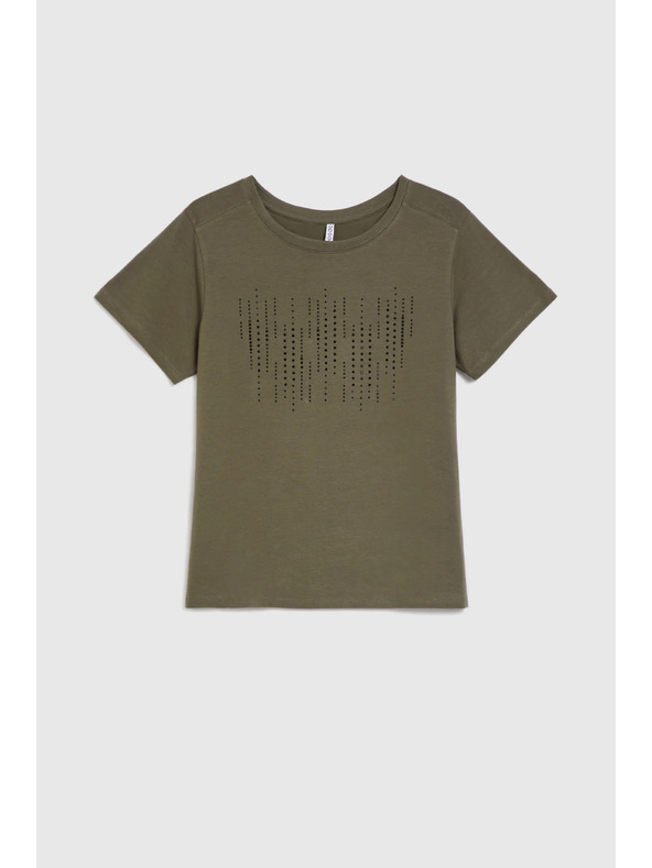 Moodo Maslinasta bluza s džepovima Moodo