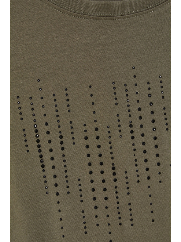 Moodo Maslinasta bluza s džepovima Moodo