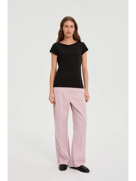 Moodo Pamučna majica crna Moodo