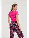 Moodo Pamučna majica fuksija Moodo