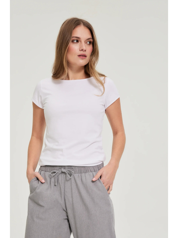 Moodo Pamučna majica bijela Moodo