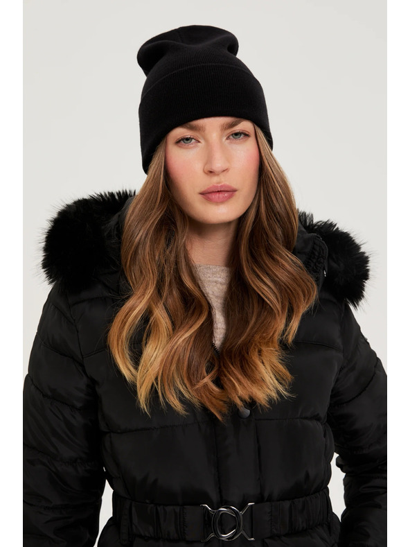 Moodo Zimska kapa crna Moodo