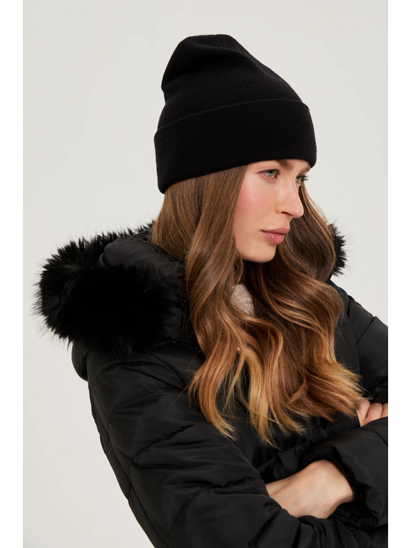 Moodo Zimska kapa crna Moodo