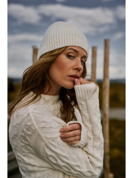 Moodo Zimska kapa bijela Moodo