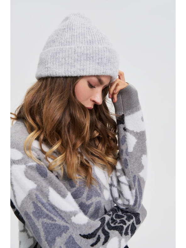 Moodo Kapa s primjesom vune siva Moodo