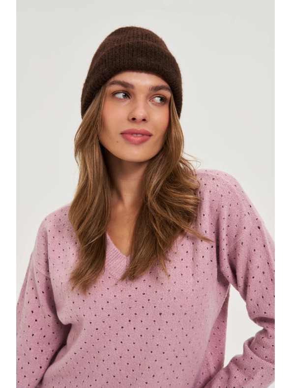 Moodo Kapa s primjesom vune smeđa Moodo