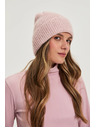 Moodo Pletena ružičasta kapa Moodo