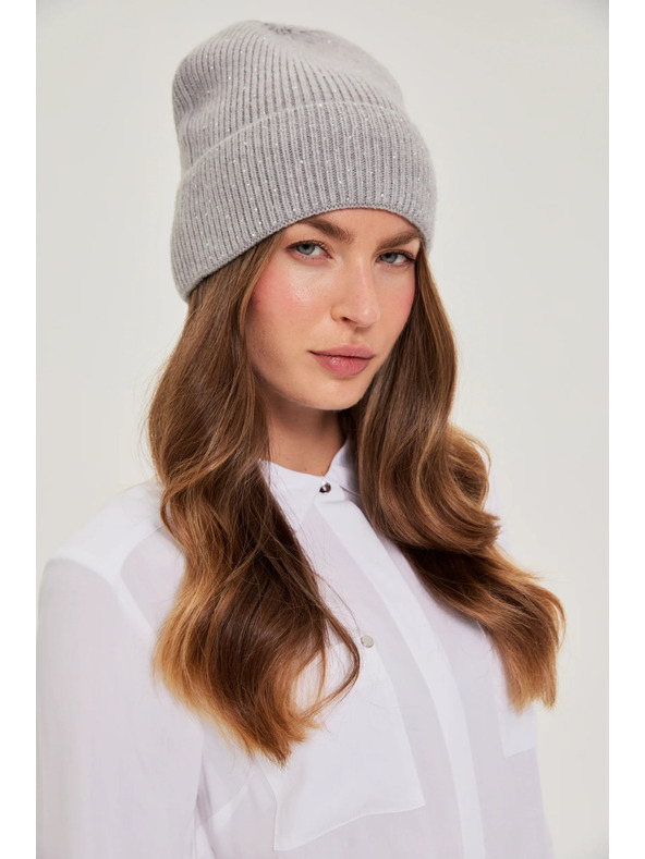 Moodo Kapa sa šljokicama siva Moodo