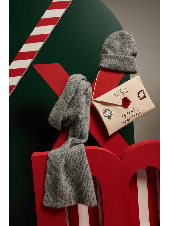 Moodo Zimska kapa siva Moodo