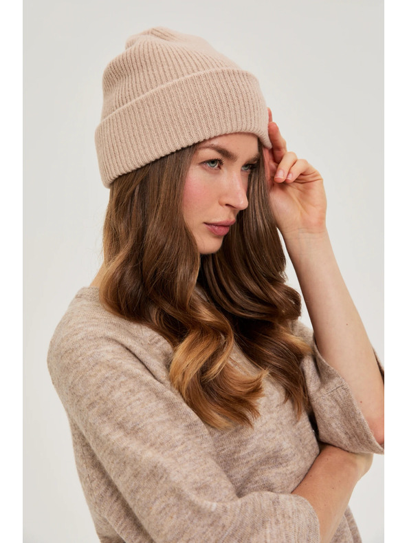 Moodo Kapa s metalnom niti bež Moodo