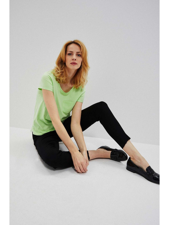 Moodo Uske traperice srednjeg struka crne Moodo