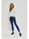 Moodo Tamno plave skinny traperice srednjeg struka Moodo