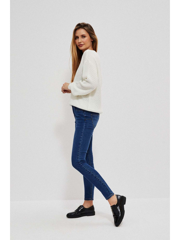 Moodo Tamno plave skinny traperice srednjeg struka Moodo