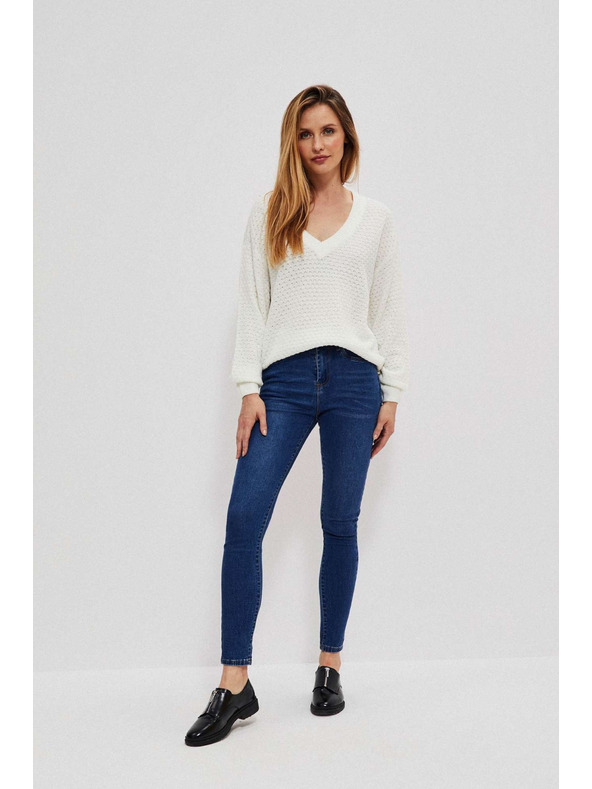 Moodo Tamno plave skinny traperice srednjeg struka Moodo