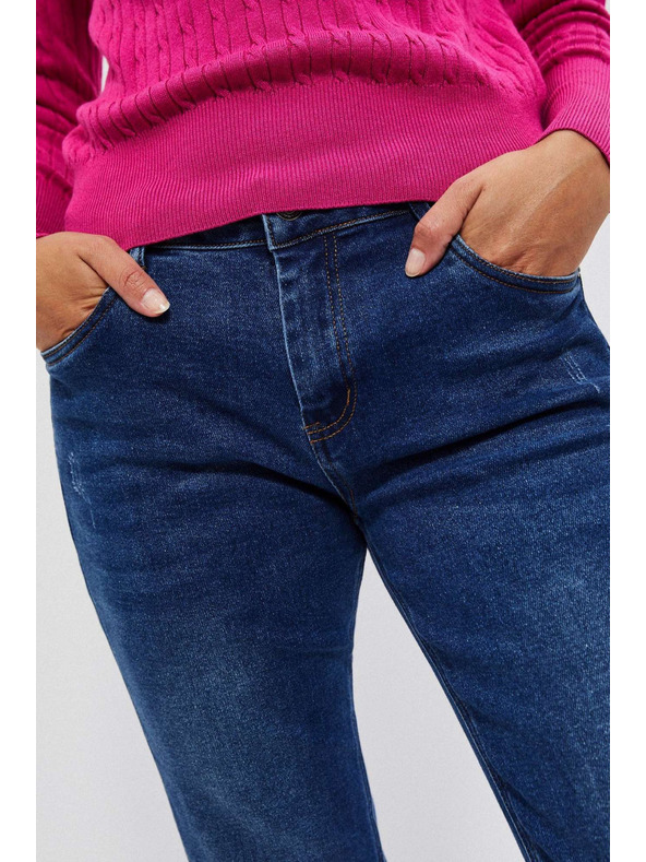 Moodo Tamno plave traperice ravnog kroja Moodo