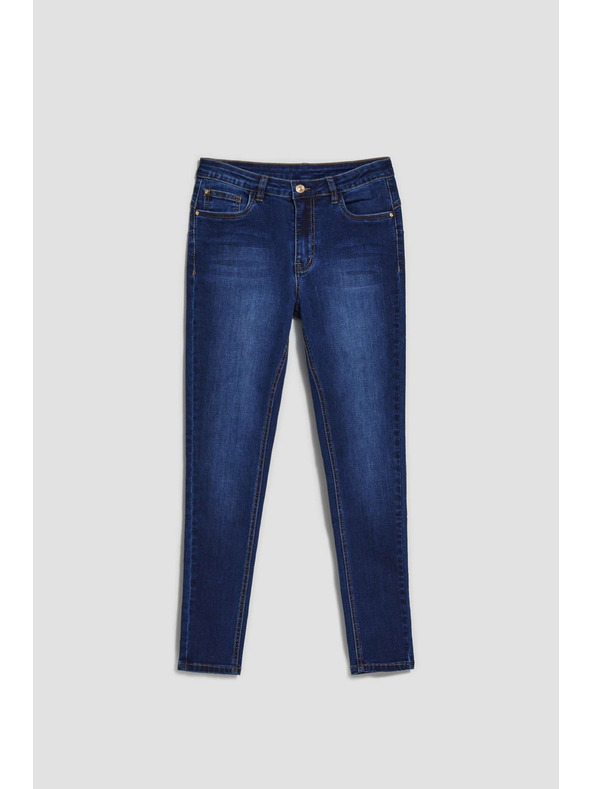 Moodo Push up traperice s oderinama na bedrima tamno plave Moodo