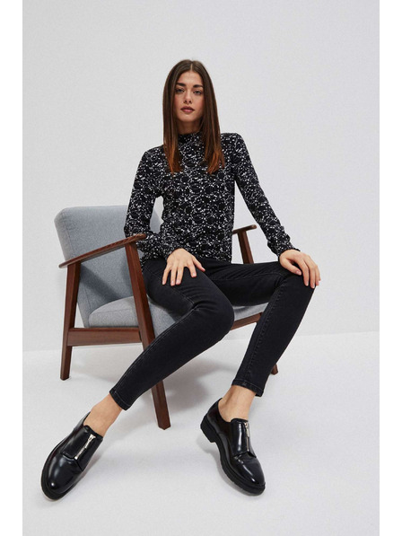 Moodo Crne traperice visokog struka Moodo