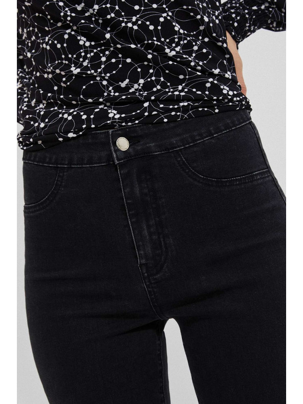 Moodo Crne traperice visokog struka Moodo