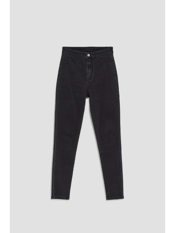 Moodo Crne traperice visokog struka Moodo