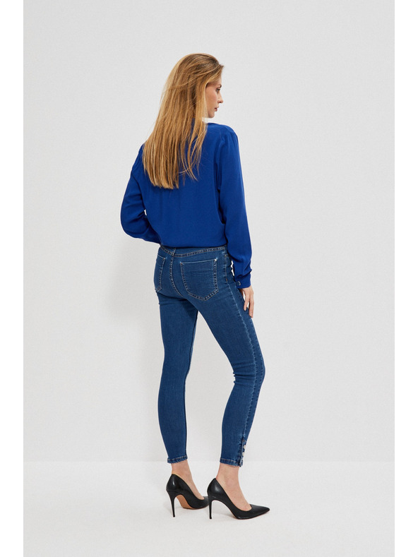 Moodo Uske traperice s dekorativnim gumbima Moodo