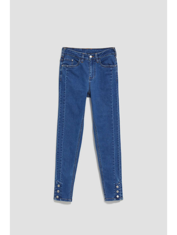 Moodo Uske traperice s dekorativnim gumbima Moodo